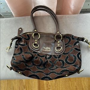 Coach Brown and Black Women's Bag